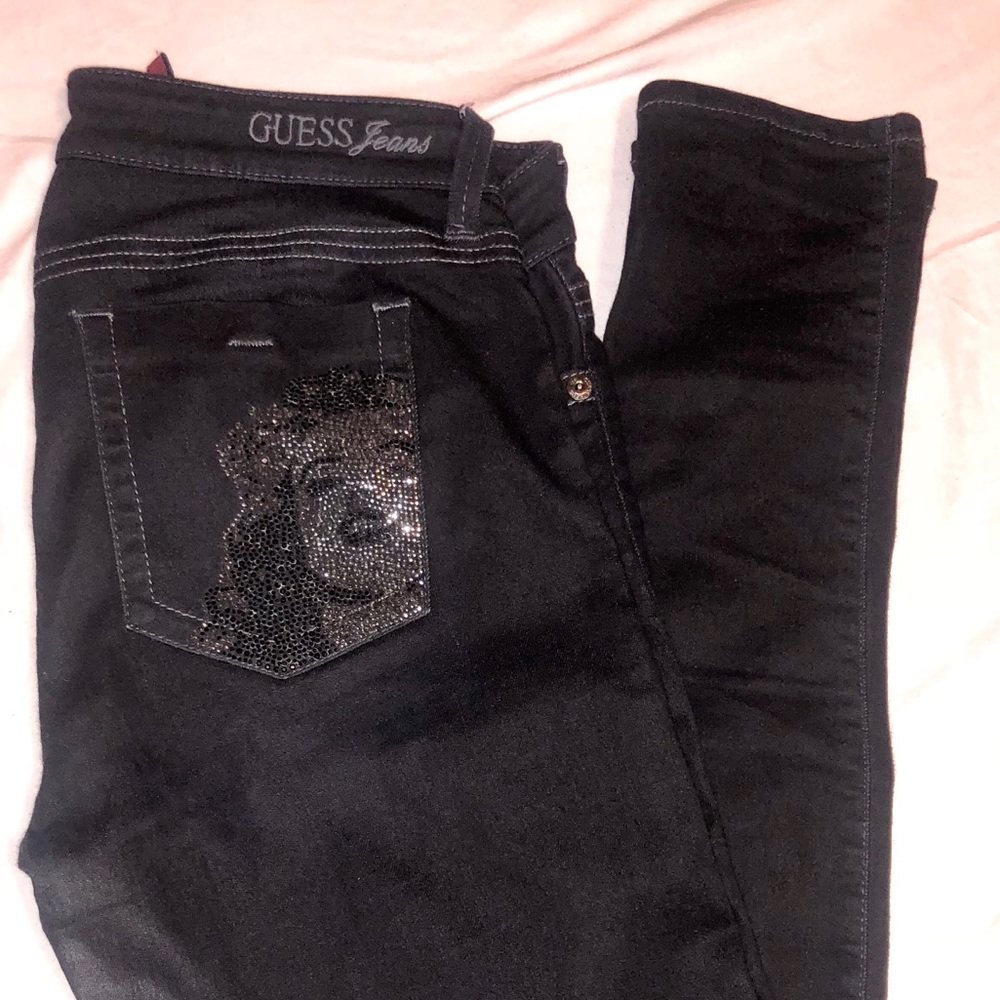 Guess Power Skinny embellished Black jeans